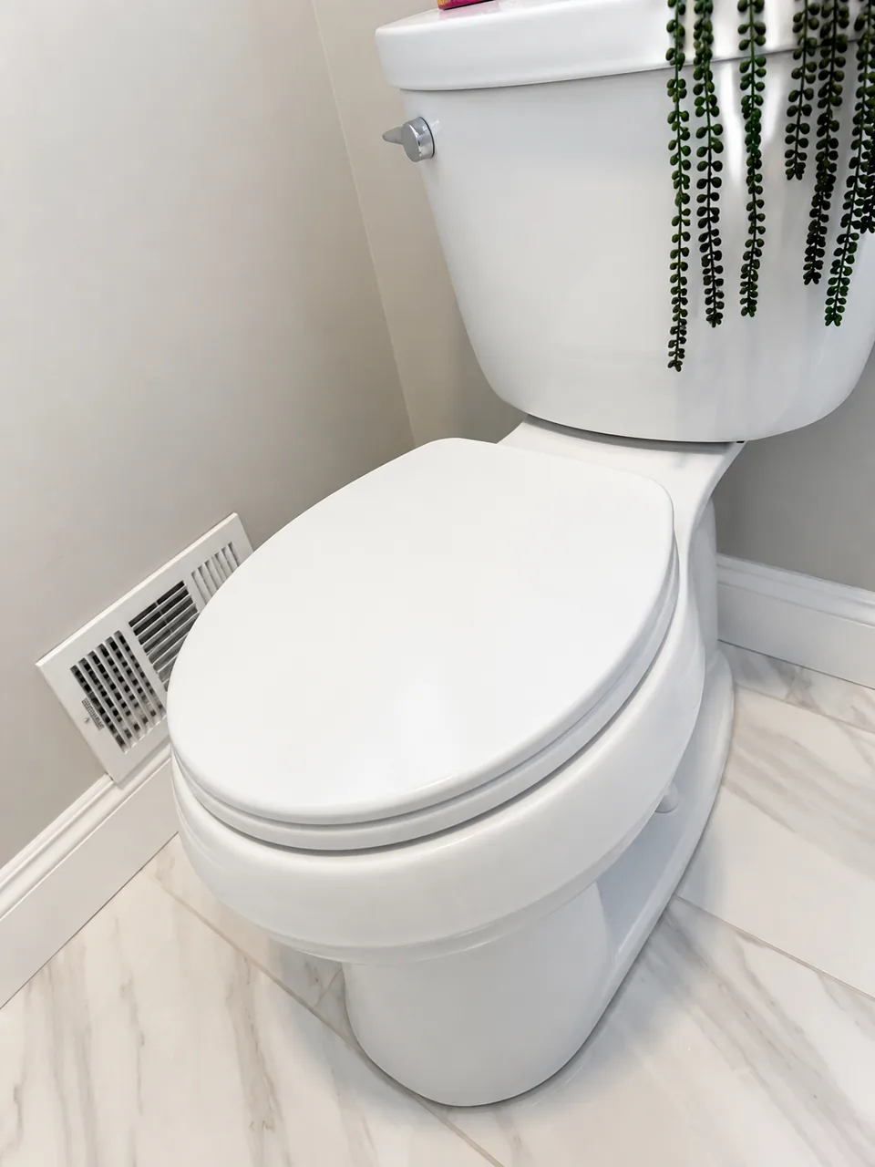 New toilet installed by A&G in a Marietta bathroom